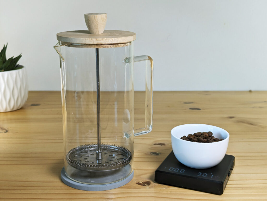 French Press and Beans